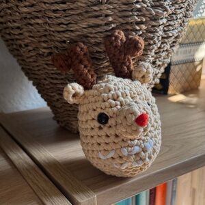Handmade Crochet Reindeer Plush